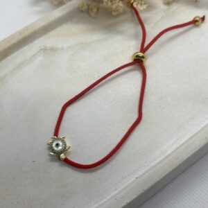 Pulsera Roja Tortuga Ajustable