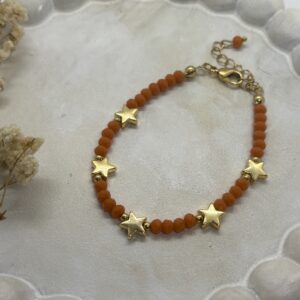 Pulsera Estrellas Naranja