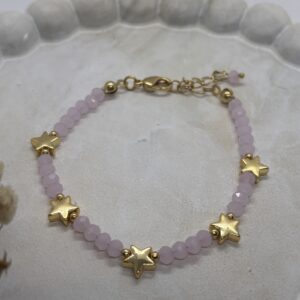 Pulsera Estrellas Rosa