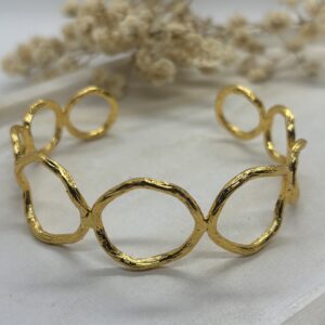 Pulsera Circulos Dorada