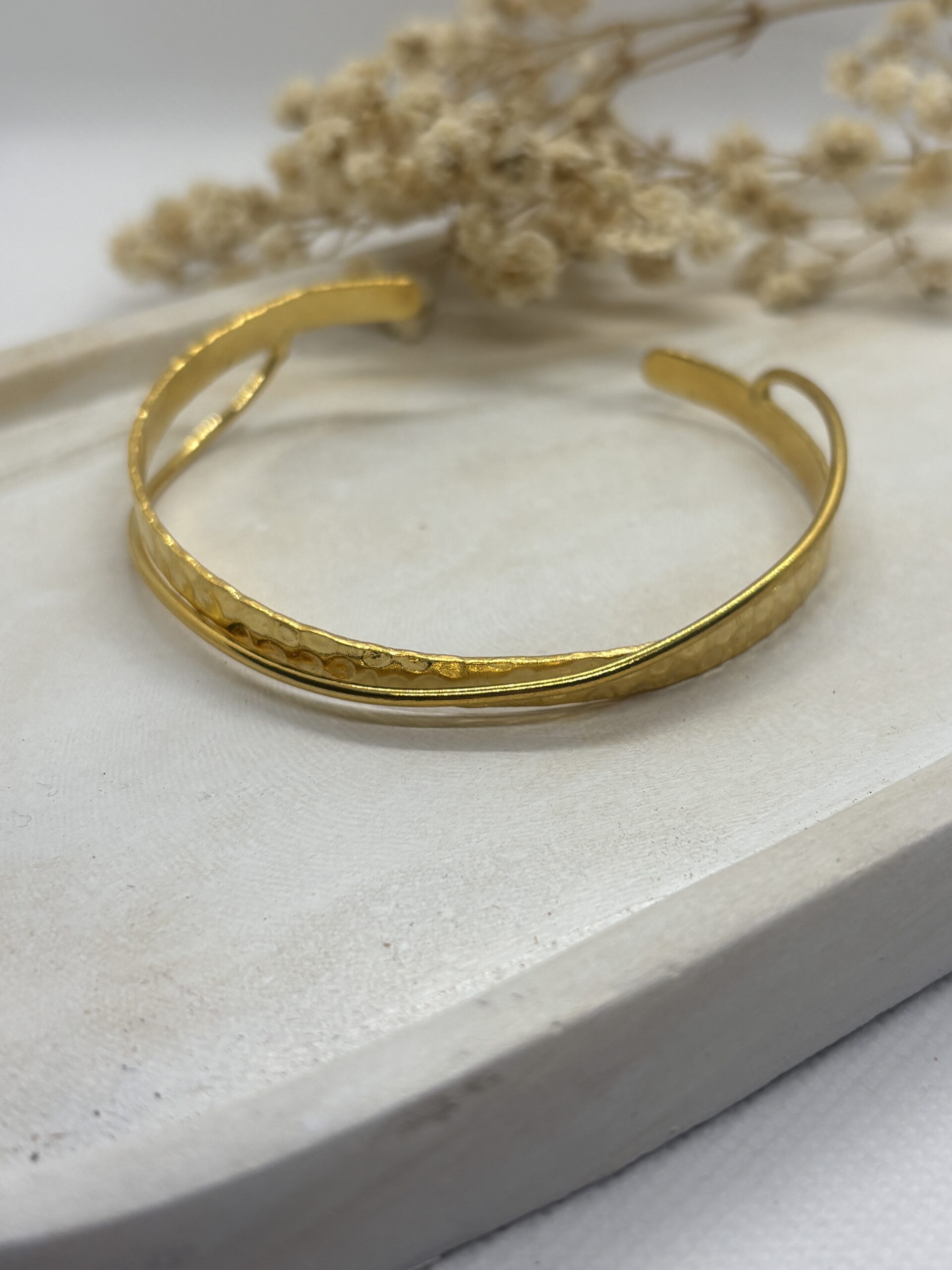 Pulsera Dos Tiras de Metal