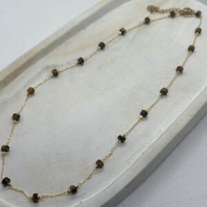 Gargantilla con Piedras Marrones