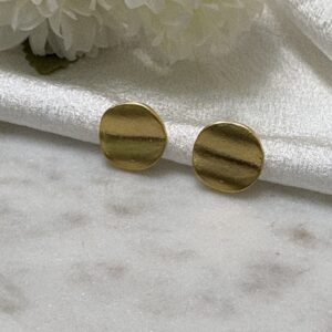 Pendientes Botón Pequeño Dorado
