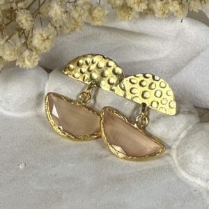 Pendientes Semi Circulos Melón