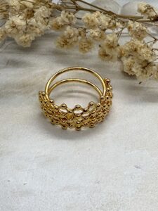 Anillo Red Dorado Ajustable